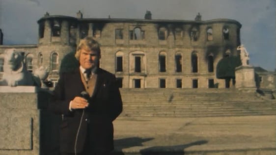 Derek Davis outside Powerscourt House