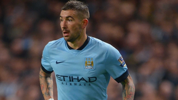 Aleksandar Kolarov was injured in the warm-up prior to Sunday's derby victory over Manchester United