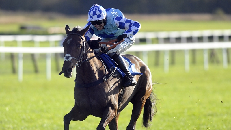 Paddy Brennan riding God's Own clear the last to win The Vix Technology Haldon Gold Cup Steeple Chase at Exeter