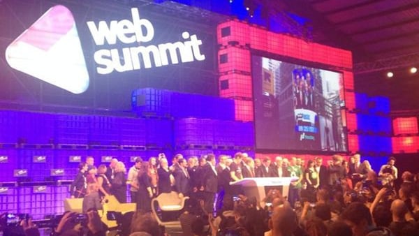 A packed stage for the opening NASDAQ bell at the RDS