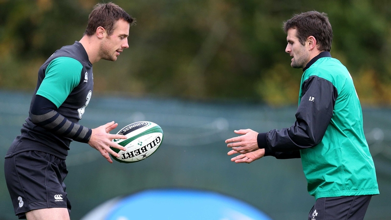 Tommy Bowe, seen here with Jared Payne, said Ireland had trained with 'a huge intensity'