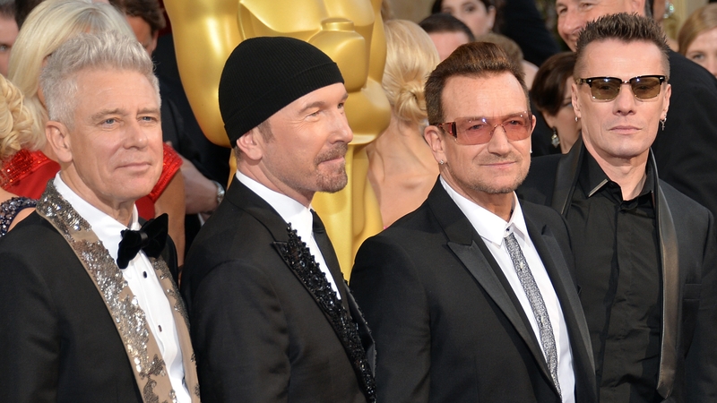 U2 - Joined on list by Michael Flatley and Enya