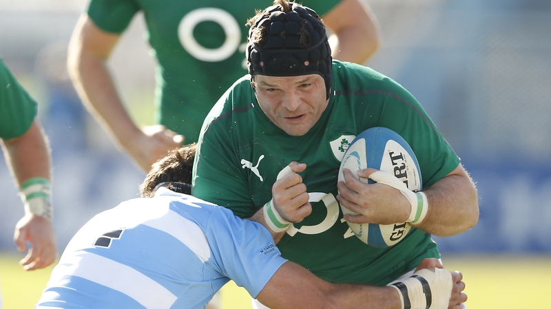 Mike Ross in action against Argentina during the summer