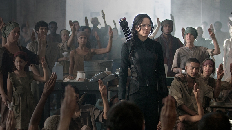 Jennifer Lawrence in The Hunger Games: Mockingjay - Part 1