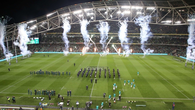 A full house greeted the sides at Lansdowne Road