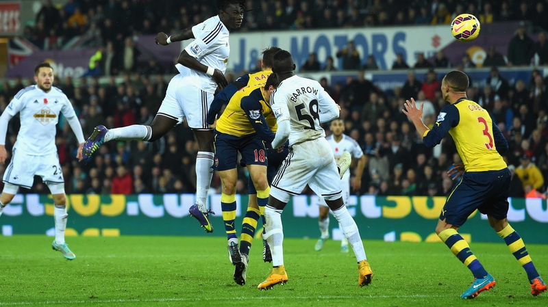 Bafetimbi Gomis headed home Swansea's winner