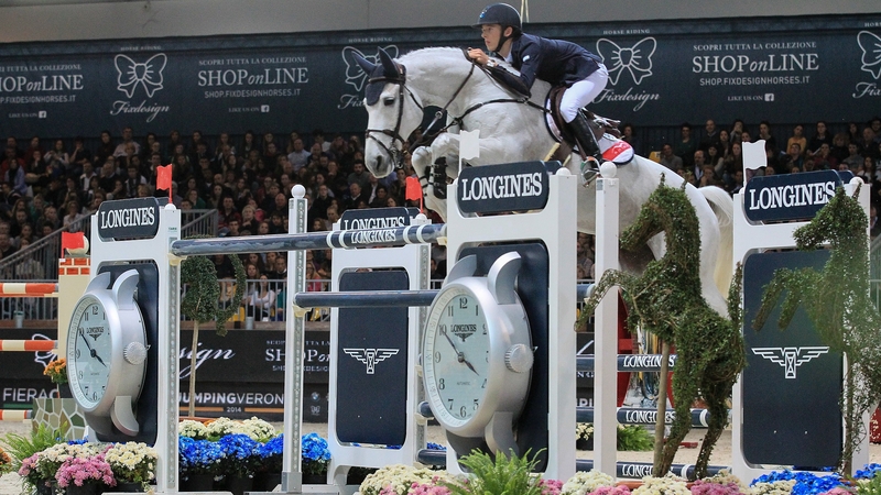 Ireland’s Bertram Allen steered Molly Malone to victory in his first-ever Longines FEI World Cu (Pic: FEI/Stefano Secci)