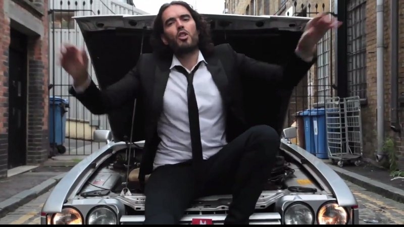 Brand in the parody video for Parklife with Rubberbandits