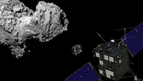 Rosetta hit the comet's surface at around 11.40am Irish time