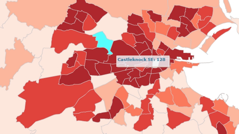 Castleknock South-East has one of the lowest death rates