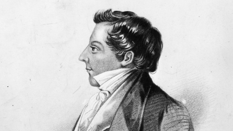 A lithograph of Joseph Smith from about 1840