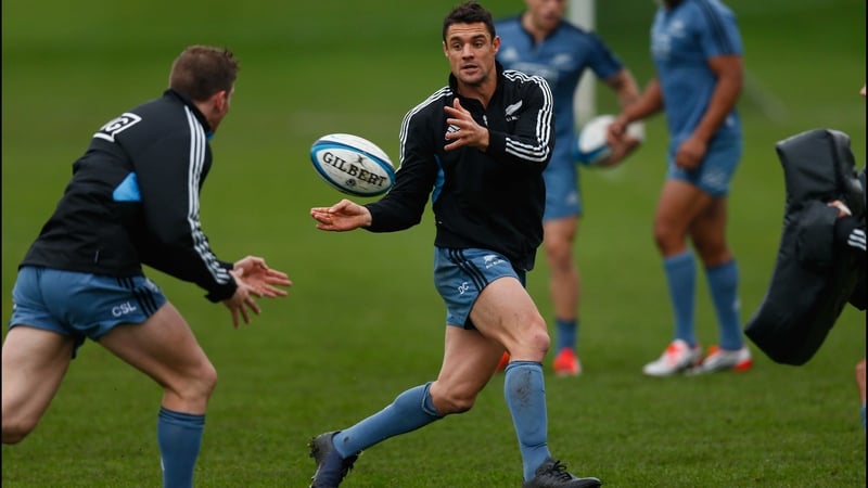 Dan Carter trains at the University of Edinburgh's Peffermill facility
