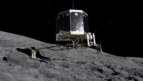Philae lander was dropped onto the surface of the comet in November