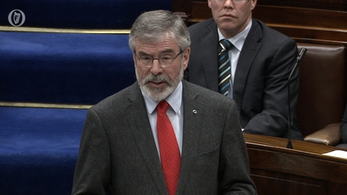 Gerry Adams said he believed Máiría Cahill was abused but rejected claims of a cover-up