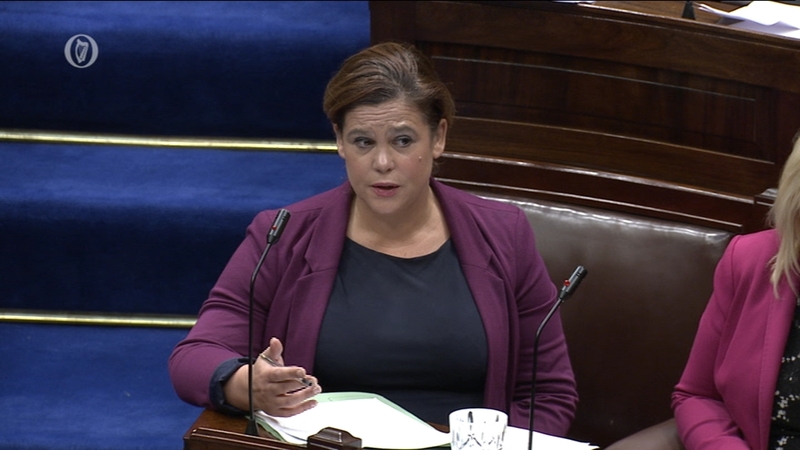 Mary Lou McDonald repeatedly questioned the Tánaiste despite warnings