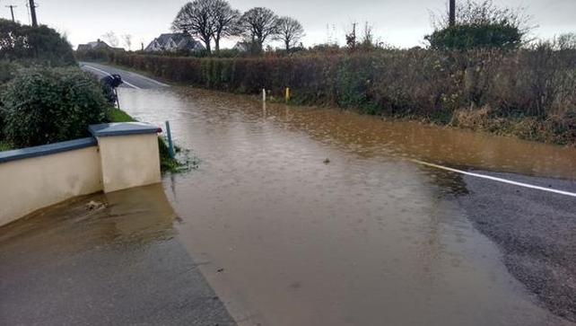 Flooding in Ramsgrange, Co. Wexford 
(pic:@Nolars87)