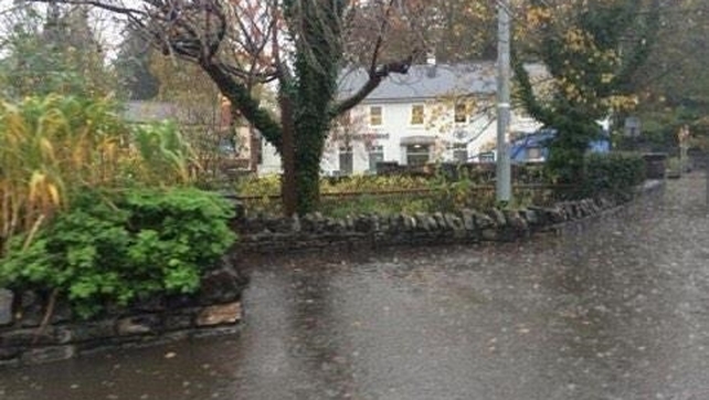 Lucan in Dublin is hit by torrential rain (pic: @otooken)