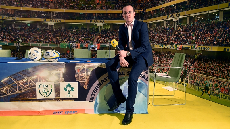 Damien O'Meara at the Aviva stadium