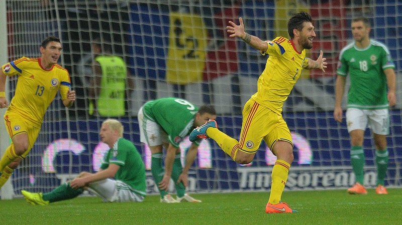 Romania's Paul Papp grabbed a brace as Northern Ireland were beaten for the first time of the campaign