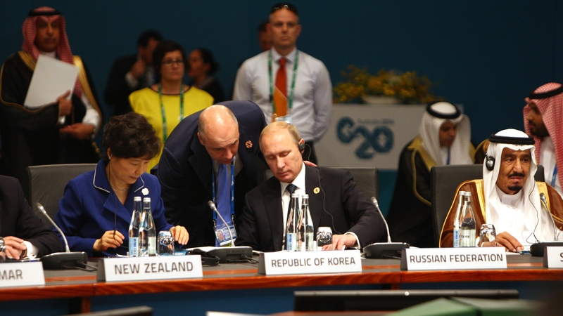 "The programme of the second day [for Putin] is being cut short," a source in the Russian delegation said