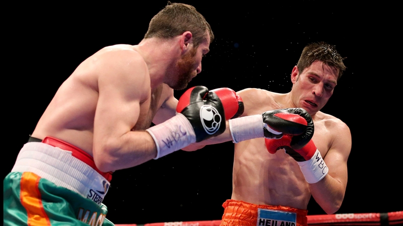 Matthew Macklin (L) suffered a shock defeat to Jorge Sebastien Heiland