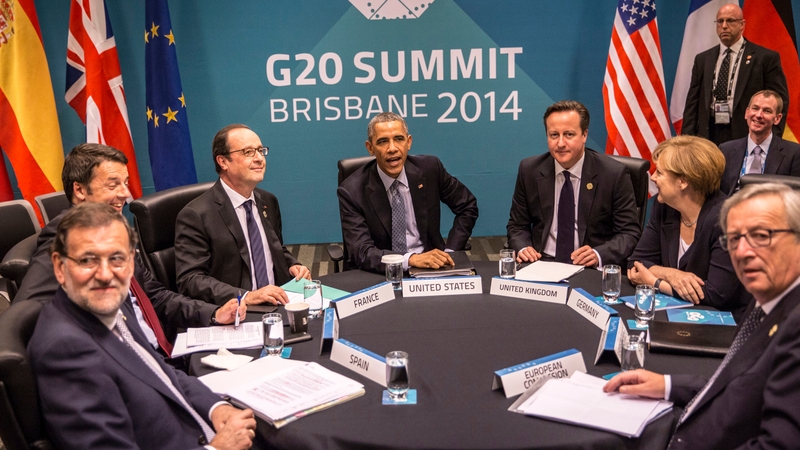 G20 leaders said they aimed to support sustainable development and economic growth