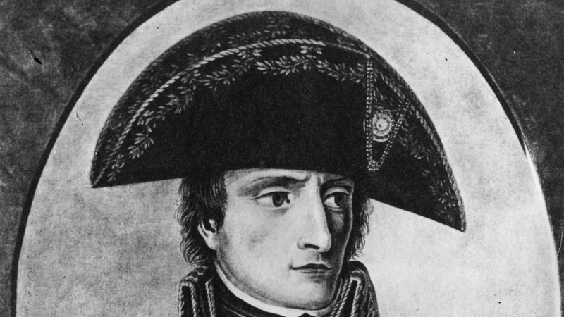 Napoleon wore his hats sideways so he could be easily spotted on the battlefield