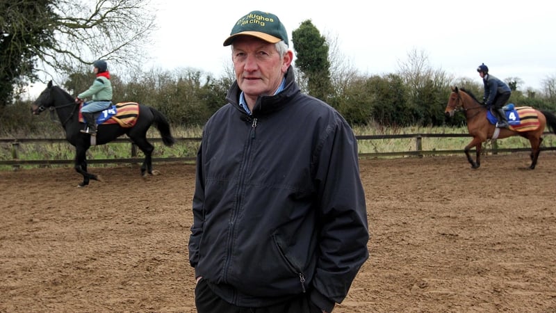 Dessie Hughes pictured at his Osborne Lodge base on the Curragh
