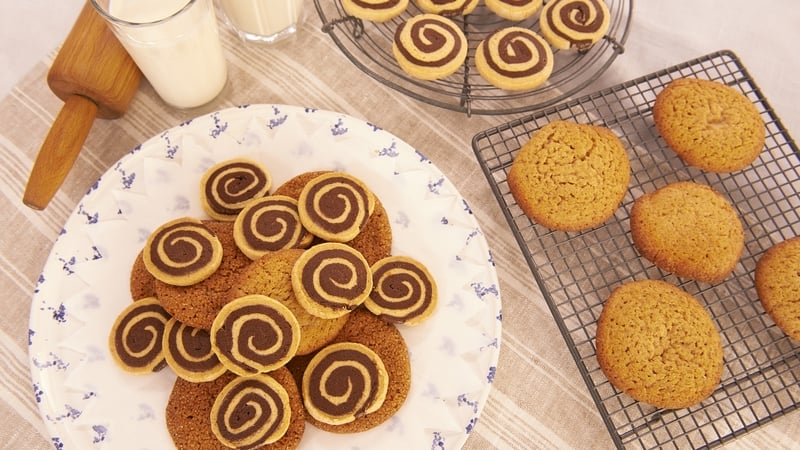 Chocolate and Vanilla Swirl Biscuits: Rachel Allen
