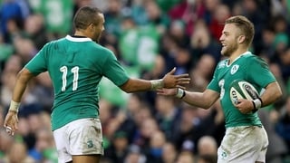 Simon Zebo was one of Ireland's six try-scorers