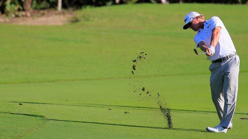 Charley Hoffman hit a tree on the final hole at the OHL Classic