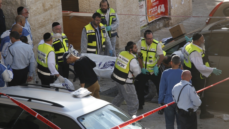 Láthair an ionsaithe in iarthar Iarúsailéim