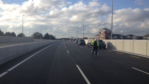 The road will be open to traffic on Thursday