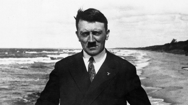 Adolf Hitler pictured on board a ferry in the Baltic Sea in 1923