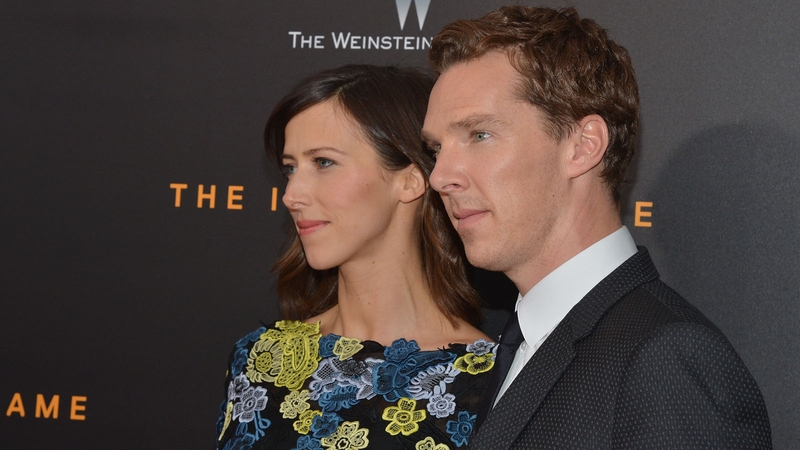 Cumberbatch with fiancée Sophie Hunter
