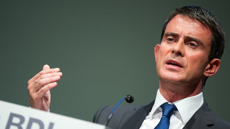 Manuel Valls said the news strengthens "our determination to fight against terrorism"