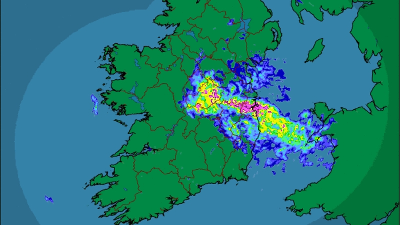 The National Meteorological Service is urging commuters to drive carefully while the Orange warning is in place