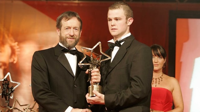 All Star recognition in 2004 in the company of then GAA President Sean Kelly