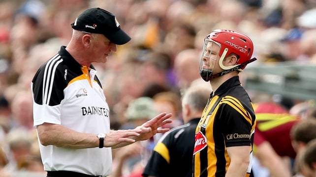 Brian Cody has a few instructions for his student during this year's Leinster semi-final against Galway