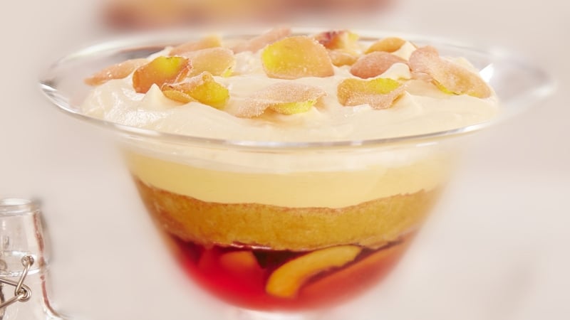 Nectarine and Sloe Gin Jelly Trifle: Rachel Allen