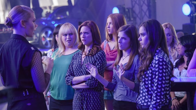 The Bellas check out the competition