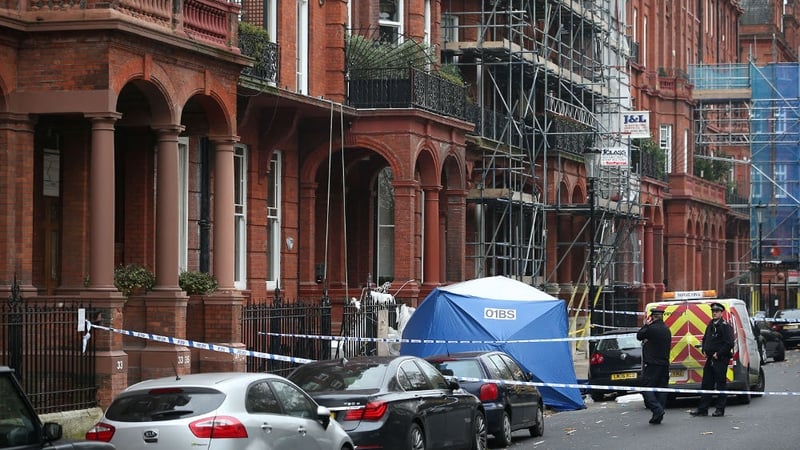 The men were believed to be moving a sofa when a railing gave way