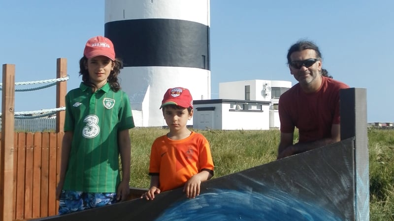 Eoghan, Ruairí agus Sanjeev Chada