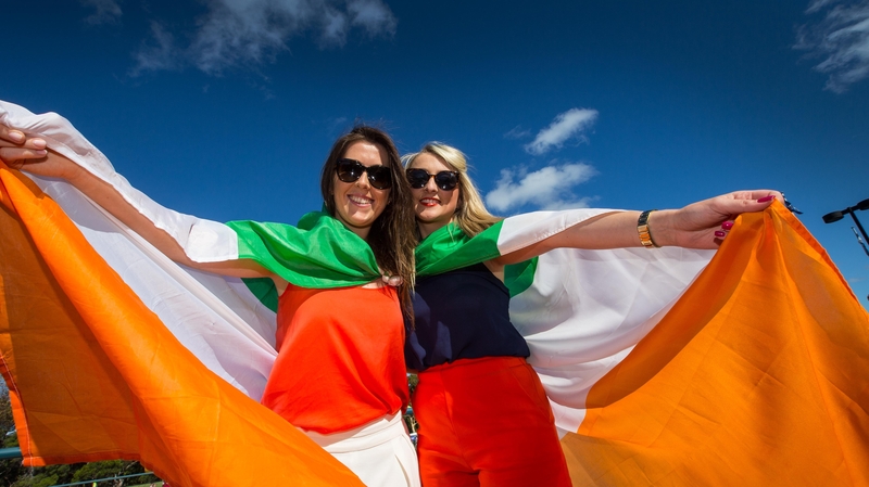 Ireland fans gathered in Perth to cheer on their side