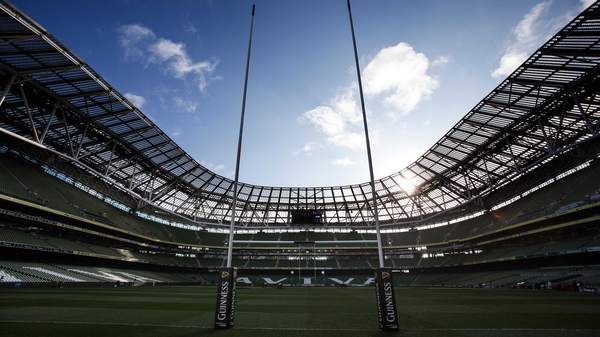 The Aviva Stadium in the sunshine ahead of kick-off