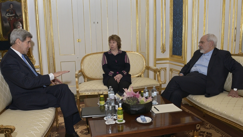 John Kerry, Catherine Ashton and Iranian Foreign Minister Javad Zarif met for talks in Austria yesterday