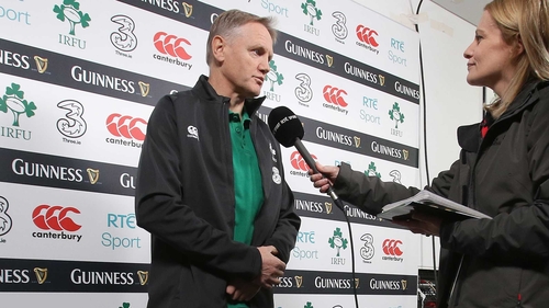 Joe Schmidt talks to RTÉ's Clare MacNamara
