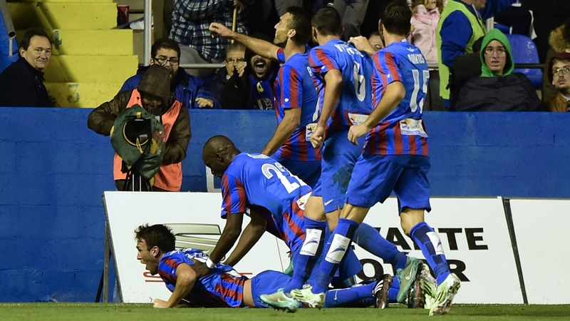 Levante claimed a surprise victory over Valencia
