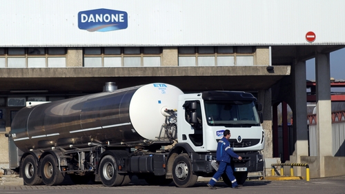 Danone said today it was keeping its full year financial goals