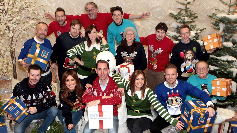 Larry and his 2fm colleagures launch the Give a Gift campaign